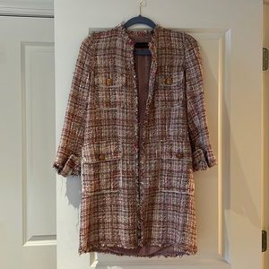 Zara Woman Pink Sparkle Coat